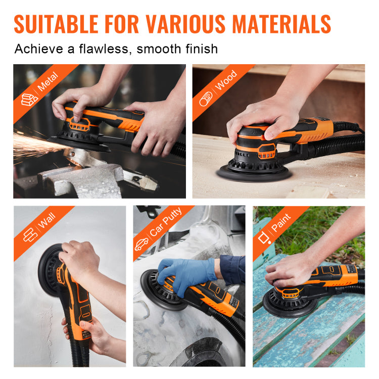Random Orbital Sander 5" & 6" Brushless Orbital Sander Sander 10000Prm 6 Speed