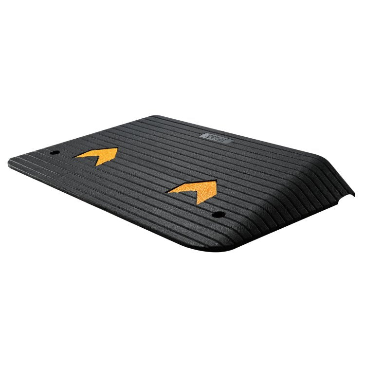 Upgraded Rubber Threshold Ramp, 3.5" Rise Door Ramp With 1 Channel, Natural Rubber Car Ramp With Non Slip Textured Surface, 33069 Lbs Load Capacity Curb Ramp For Wheelchair And Scooter