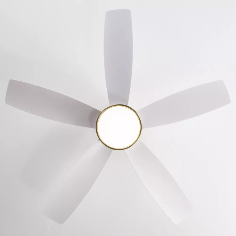 42 Inch Flush Mount S With Led Light 22W And Remote Control 5 Abs Fan Blades For Bedroom Dining Room