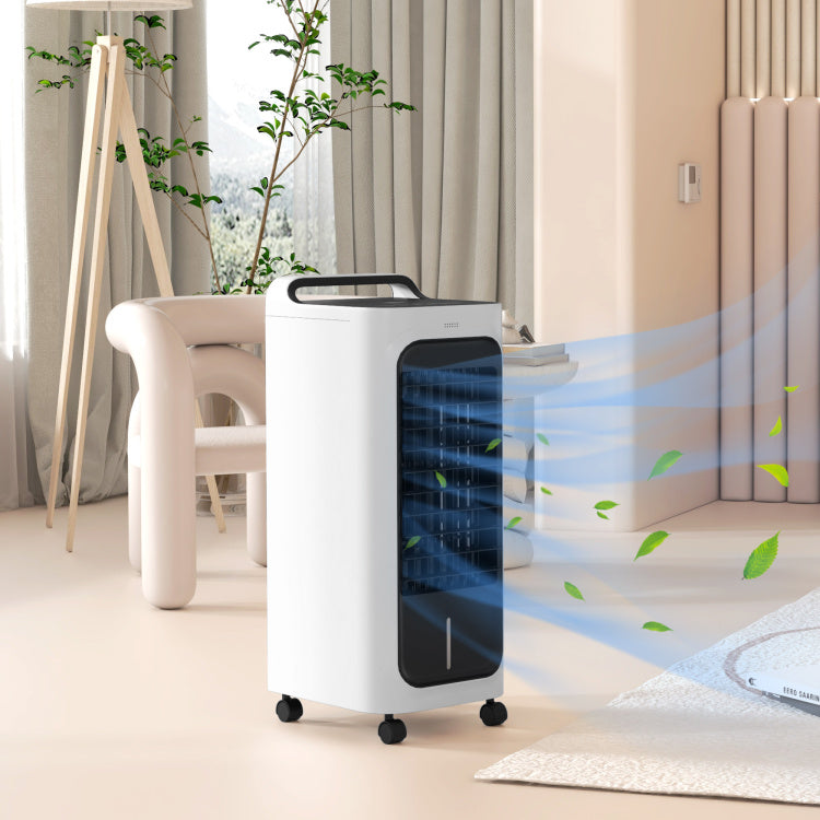 Homcom 26" Evaporative Air Cooler With Ice Packs, 3 In 1 Ice Cooling Fan, Portable Swamp Cooler With Water Tank, Timer, 90 Oscillating, Remote, For Home Office Bedroom