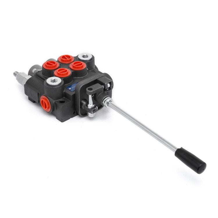 Hydraulic Valve 2 Spool Hydraulic Joystick Control Valve 11Gpm Hydraulic Directional Control Valve Double Acting For Tractors Loaders Tanks