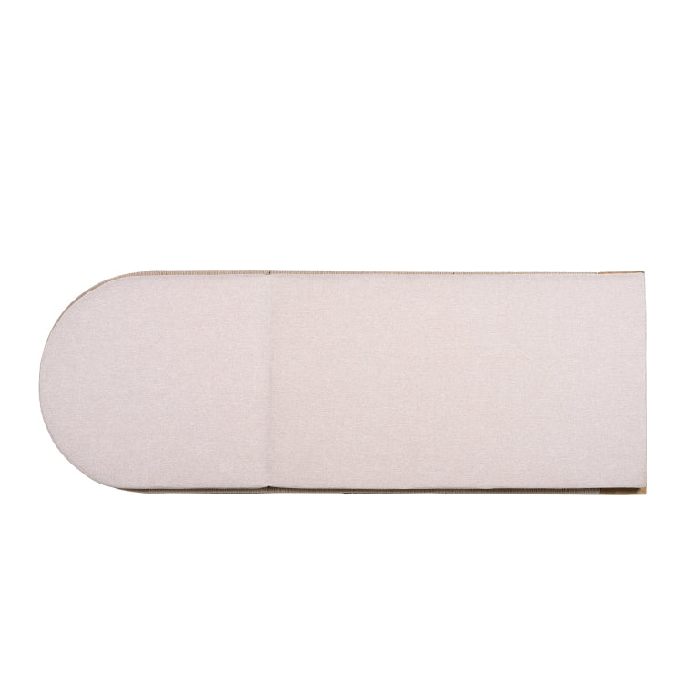Outdoor Chaise Lounge Cushion Waterproof Patio Cushion For Lawn Pool Beach Beige Color