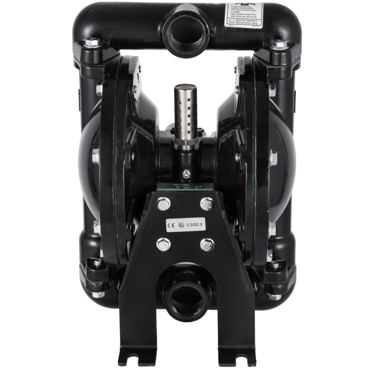 Air Operated Double Diaphragm Pump 1 Inch Inlet Outlet Aluminum 35 Gpm Max 120Psi For Industrial Use, Qby4 25Lf46 1Inch 35