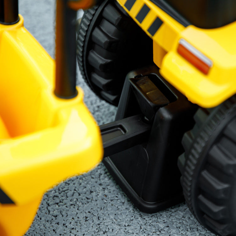 Qaba 2 In 1 Ride On Tractor For Kids, Caterpillar Licensed Ride On Excavator With Shovel & Detachable Trailer, No Power Ride On Push Car For 18 36 Months, Yellow