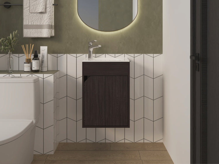 Hudson Vanity Sink, Bathroom, Black