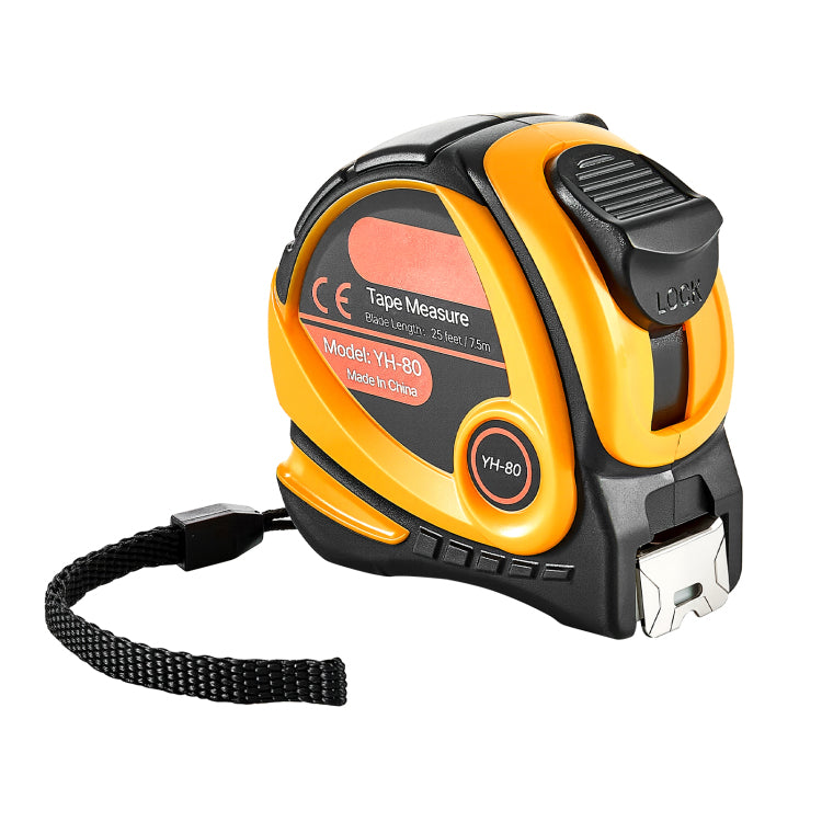 Tape Measure 25 Ft Length, Measuring Tape With Retractable, Imperial And Metric Ft M Dual Scale & Abs Case & Easy Read Steel Measurement Tool, For Outdoor,Decoration