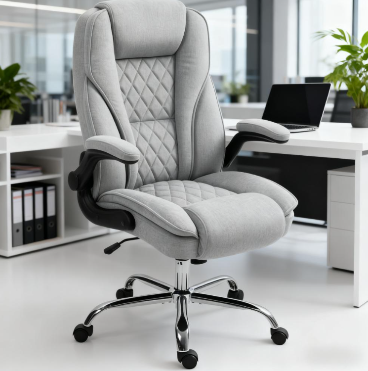 High Back Office Chair, Adjustable Ergonomic Design For Home & Office