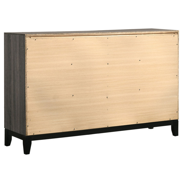 Cabrillo Grey Oak 6 Drawer Dresser