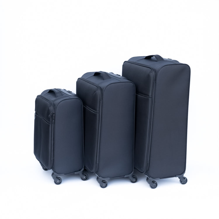 Oxford Cloth Suitcase Black No Password Lock