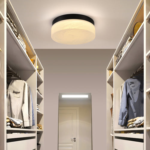 12 Inch Led Ceiling Light, 24W Flush Mount Ceiling Light,Round Low Profile Ceiling Lights For Bedroom, Living Room, Dining Room Black
