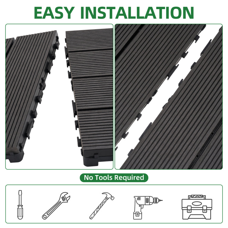 Tiles 9Pcs Waterproof Outdoor And Indoor Flooring For Patio, Balcony, Porch, Backyard, Bedroom