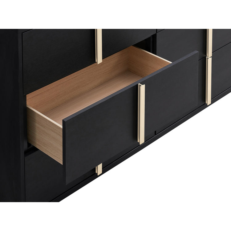 Medici Black 6 Drawer Dresser