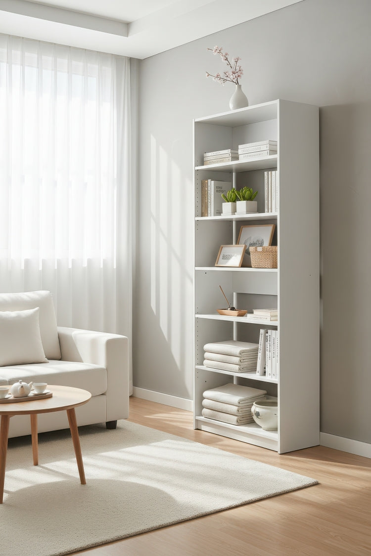 Prosper 32" White Wood Walk In Closet With Five Shelves