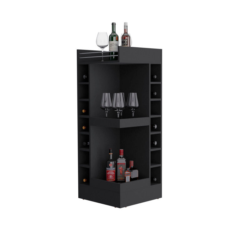 Bar Cabinet, 16 Shelves