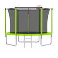10Ft Trampoline For Kids, Basketball Hoop And Ladder, Outdoor Kids Trampoline With Safety Enclosure,Fast Assembly For Backyard Fun,Astm Approved