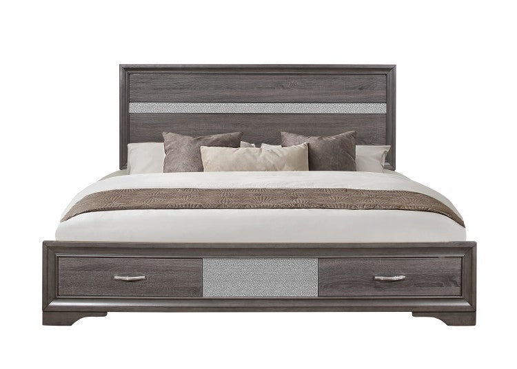 Ryder Sparkle Grey Queen Bed