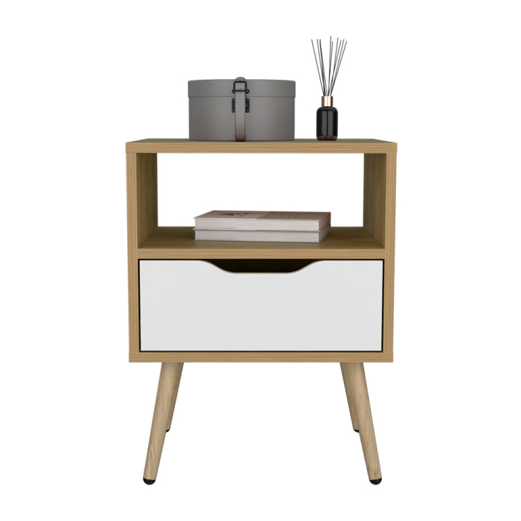 Kechi Nightstand White Macadamia