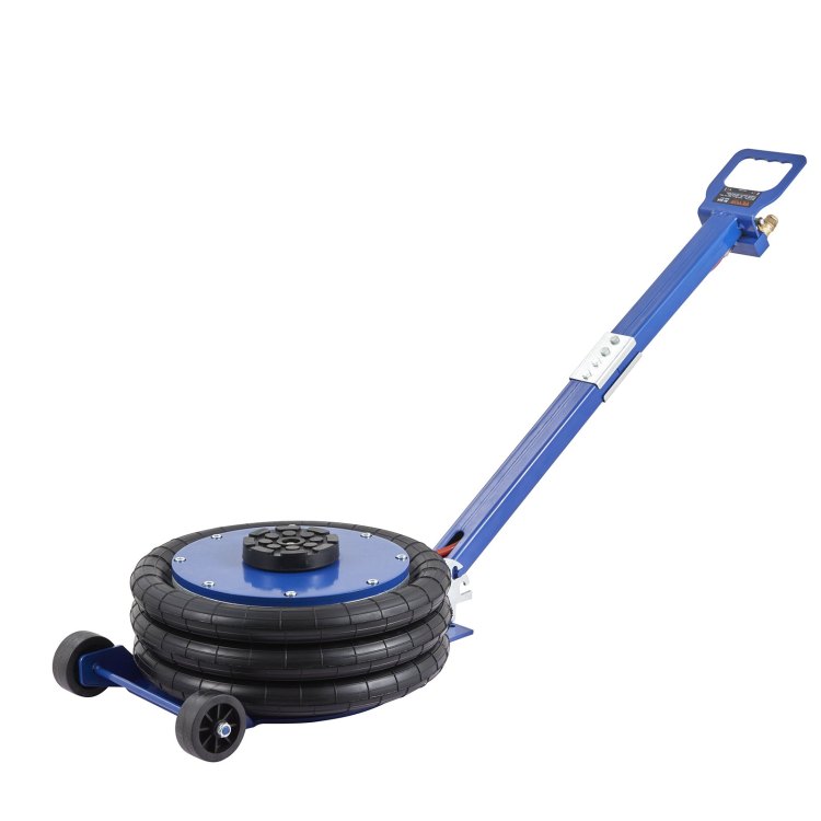 Air Jack, 5 Ton 11000 Lbs Triple Bag Air Jack, Airbag Jack With Six Steel Pipes, Lift Up To 18.5 Inch 470 Mm, 3 5 S Fast Lifting Pneumatic Jack, With Adjustable Handle For Car, Garage, Repair