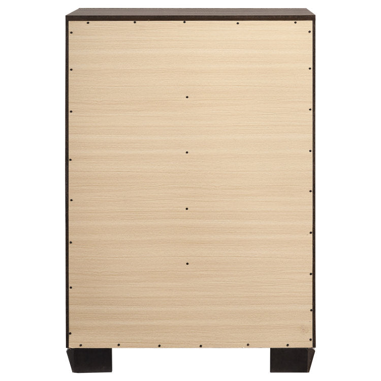 Harrison Washed Taupe 5 Drawer Bedroom Chest