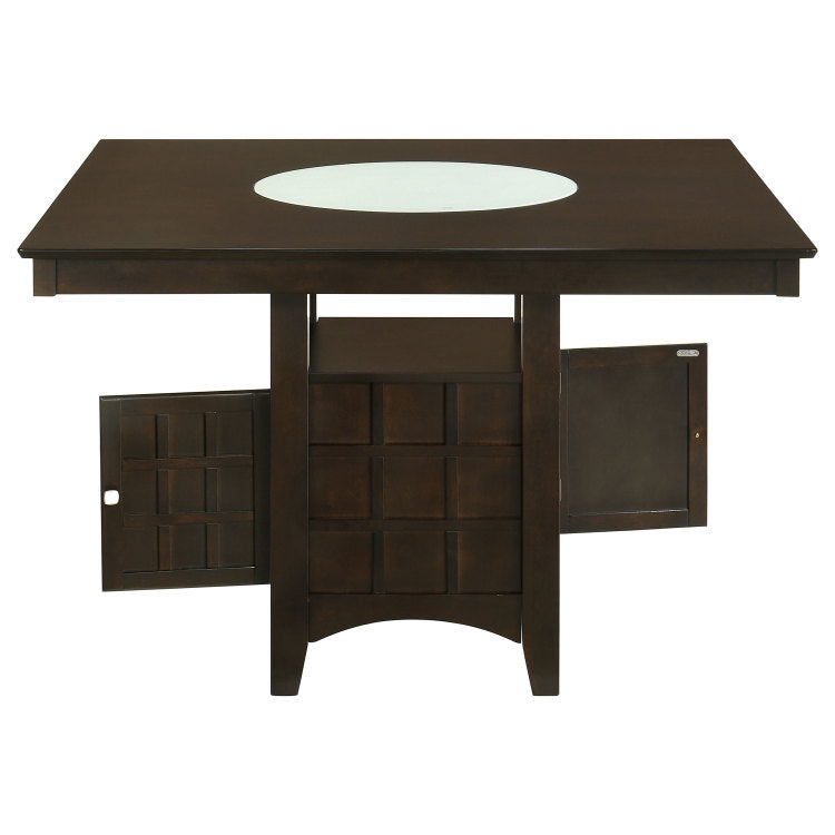 Tolland Cappuccino 1 Door Storage Counter Height Dining Table