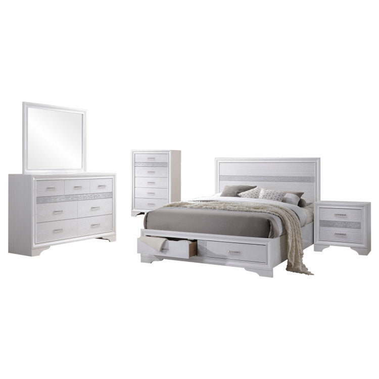 Corbin White 5 Piece Queen Bedroom Set