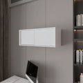 Anegam Floating Cabinet With Sliding Door, White