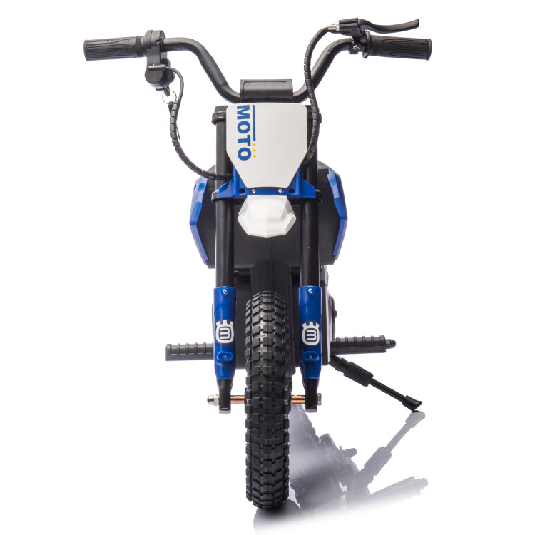 24V Kids Ride On Electric Toy Motocross Motorcycle,200W High Speed Hub Motor,Rear Wheel Shock Absorber,Adjustable Speed,Led Lamp,Bluetooth,Music,Speeds 3.11 9.32Mph For Kids Aged 5 12
