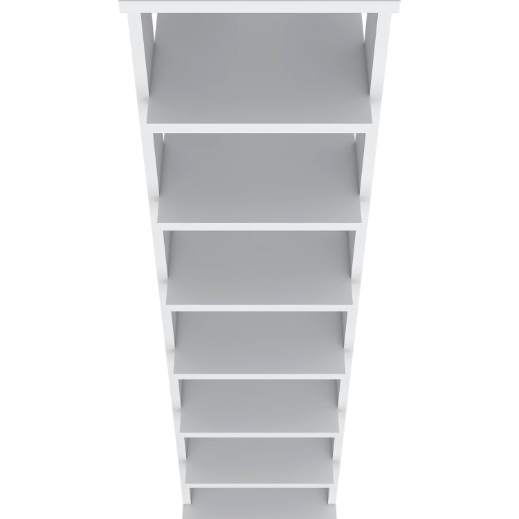 Ivonny 7 Tier Tall Vertical Shoe Rack, Freestanding Organizer With Open Shelves, White