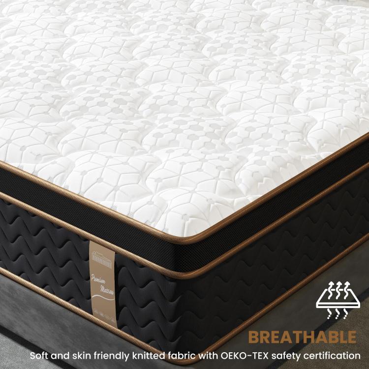 10" Full Plush Hybrid Mattresses With Independently Encased Coils & Gel Memory Foam, Fiberglass Free, Motion Isolation Edge Support, Mattress In A Box, Certipur Us Certified