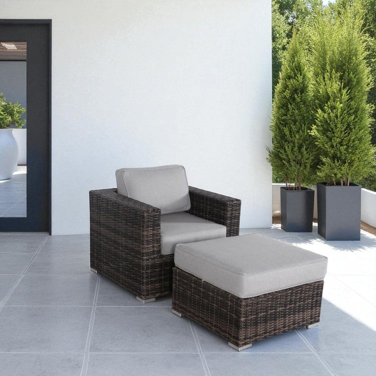 Comfortable Upholstered Accent Armchair No Assembly Required