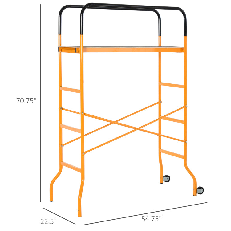 4 Step Steel Scaffold With Wheels