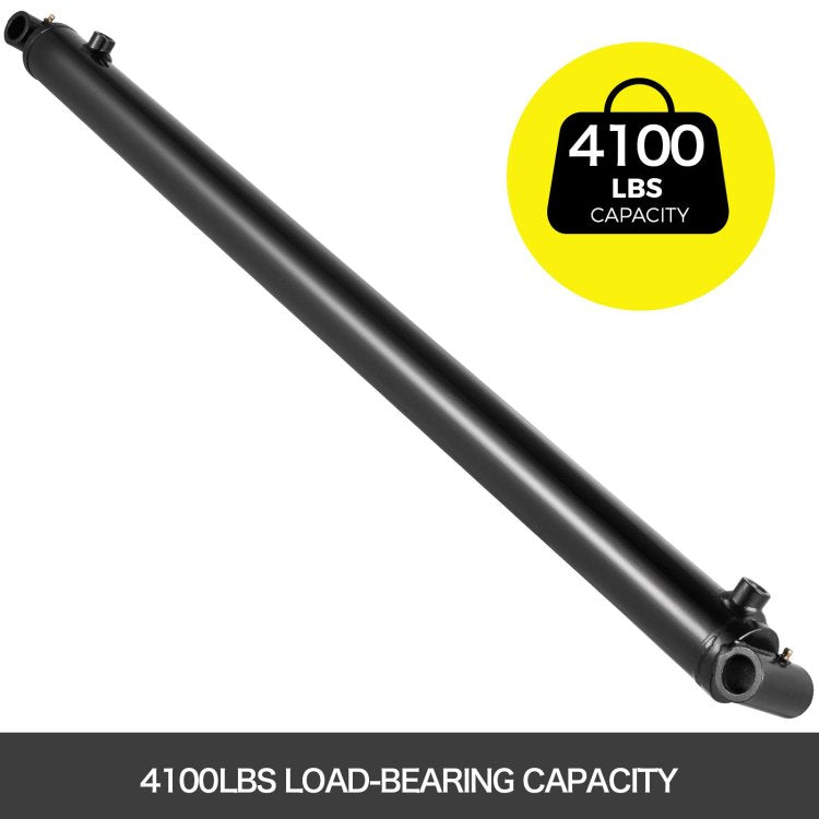 Hydraulic Cylinder 2" Bore 36" Stroke Hydraulic Ram Cylinder 3000Psi Hydraulic Cylinders Welded Double Acting Cross Tube Sae6 Port Hydraulic Lifting Cylinder 2 X 36