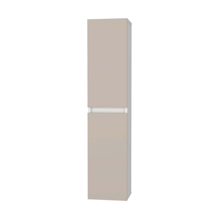 Light Beige And White 2 Door Wall Cabinet