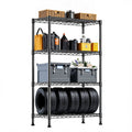 1000 Lbs Storage Shelving Steel Heavy Duty 4 Tier Utility Shelving Unit Steel Organizer Wire Rack For Home,Kitchen,Office,Black 13.7" D X 23.6" W X 53.4" H