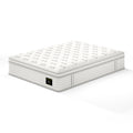 14'' Hybrid Mattress Queen, Memory Foam & Pocket Springs For Pressure Relief, Fiberglass Free Ergonomic Home White