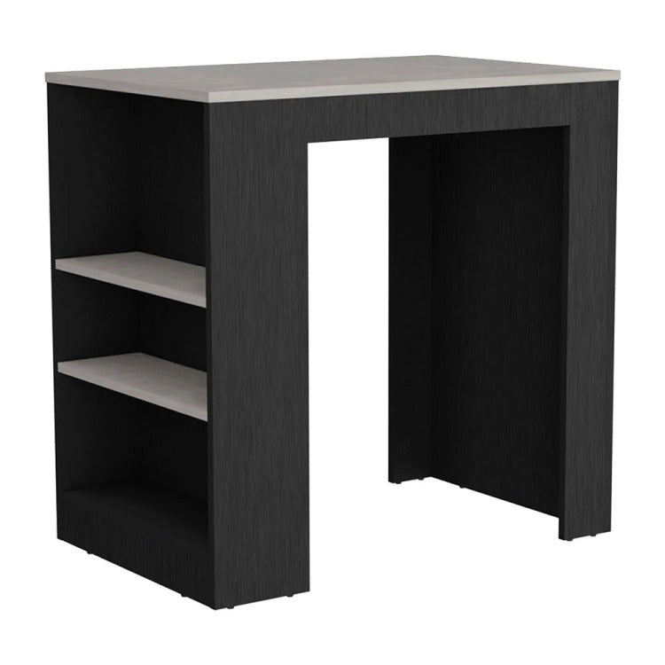 Kitchen Island With Storage Base In Wenge And Ibiza Marble