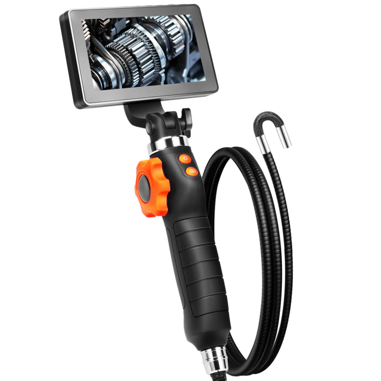 Borescope Endoscope Two Way 180 Articulating 5" Ips 8X Zoom 6.4Mm Lens