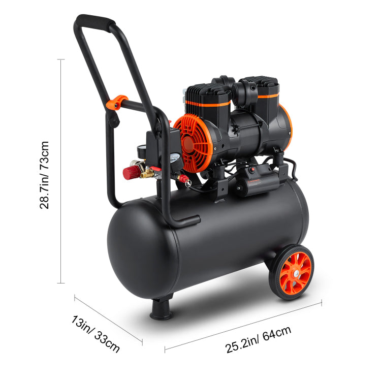Air Compressor 6.3 Gallon 1450W 3.35 Cfm 90Psi With Max. 116Psi Pressure