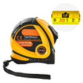 Tape Measure 25 Ft Length, Measuring Tape With Retractable, Imperial And Metric Ft M Dual Scale & Abs Case & Easy Read Steel Measurement Tool, For Outdoor,Decoration