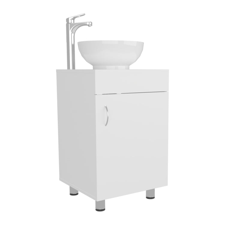 Bathroom Vanity With Sink, 1 Door, 4 Legs