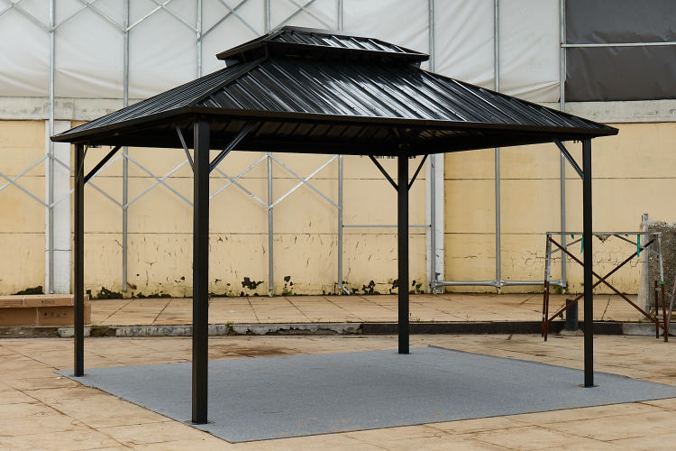 10*10 Color Steel Tile Double Roof Pavilion Gazebo
