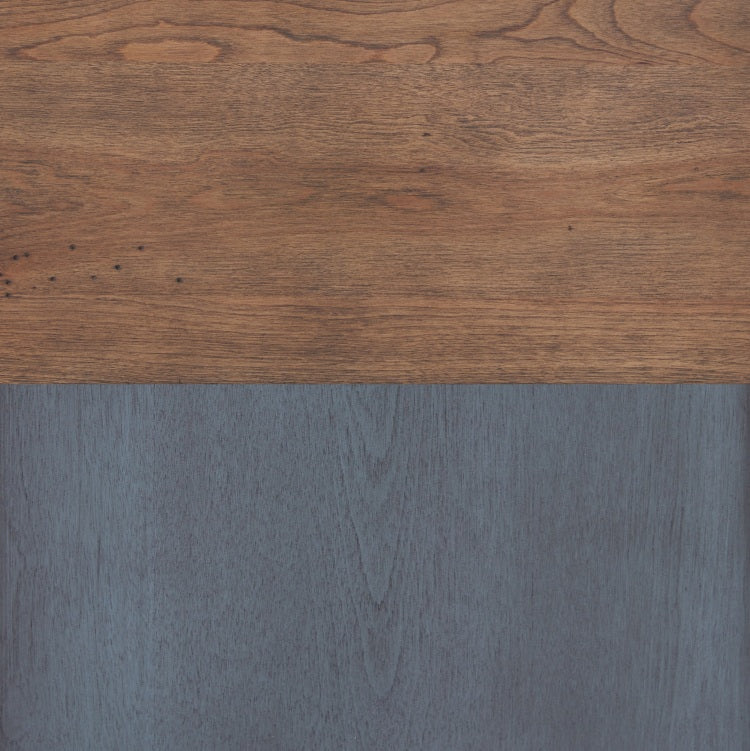 Americana 3 Drawer Nightstand, No Assembly Required, Corduroy Blue Finish