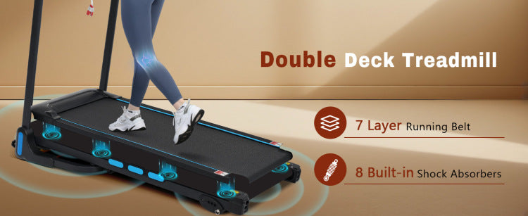 Treadmills For Home, 3.5Hp Hydraulic System Auto Foldable Treadmill With Incline,10Mph 350Lbs Weight Capacity Electric Treadmills With Heart Rate Sensors,Type C & Usb Charge ,Bluetooth Speaker