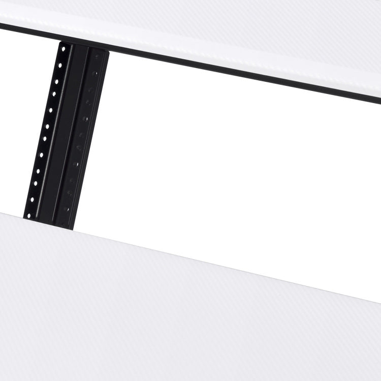 White And Black Music Recording Studio Desk With Metal Base