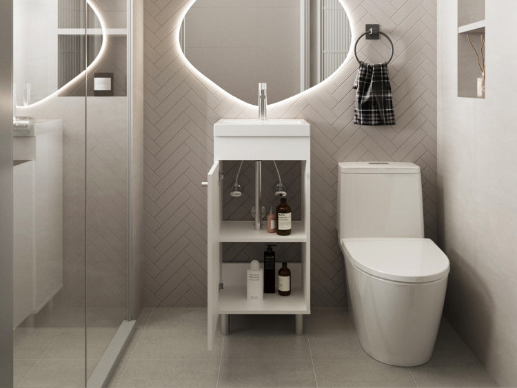 Waterford Vanity Sink, Bathroom, White