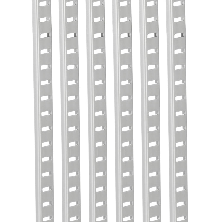 Shelf Track 36.3 Inch 6 Pack Adjustable Steel Wall Mounted Shelf Pilaster