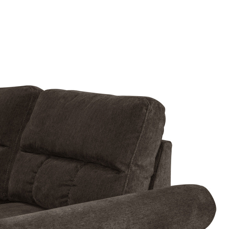 Reversible Sectional Set W 2 Accent Pillows In Tan