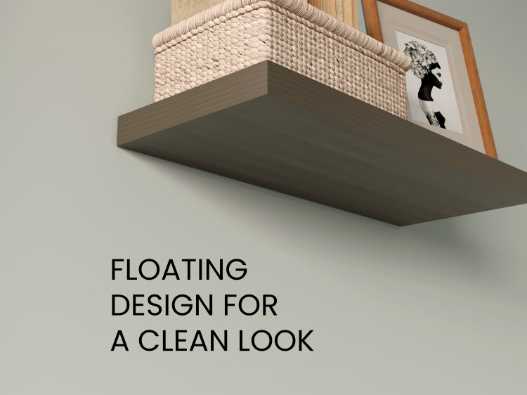 Floating Shelves, Olive, 2 Shelves, 1.50" H