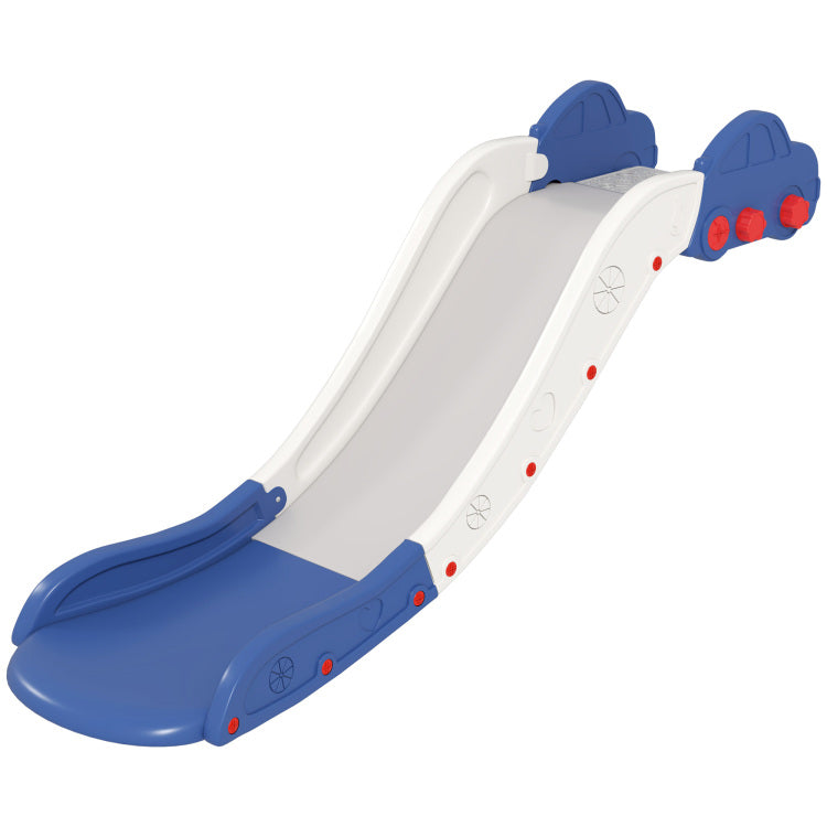 Qaba Toddler Slide, Couch Slide For Bed, Sofa, Extra Length Indoor Couch Slide For Toddler, Baby, Child, Easy To Assemble, Blue