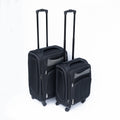 20 24 Two Piece Suitcase Suitcase Set Oxford Trolley Case Without Password Lock Universal Wheel Black
